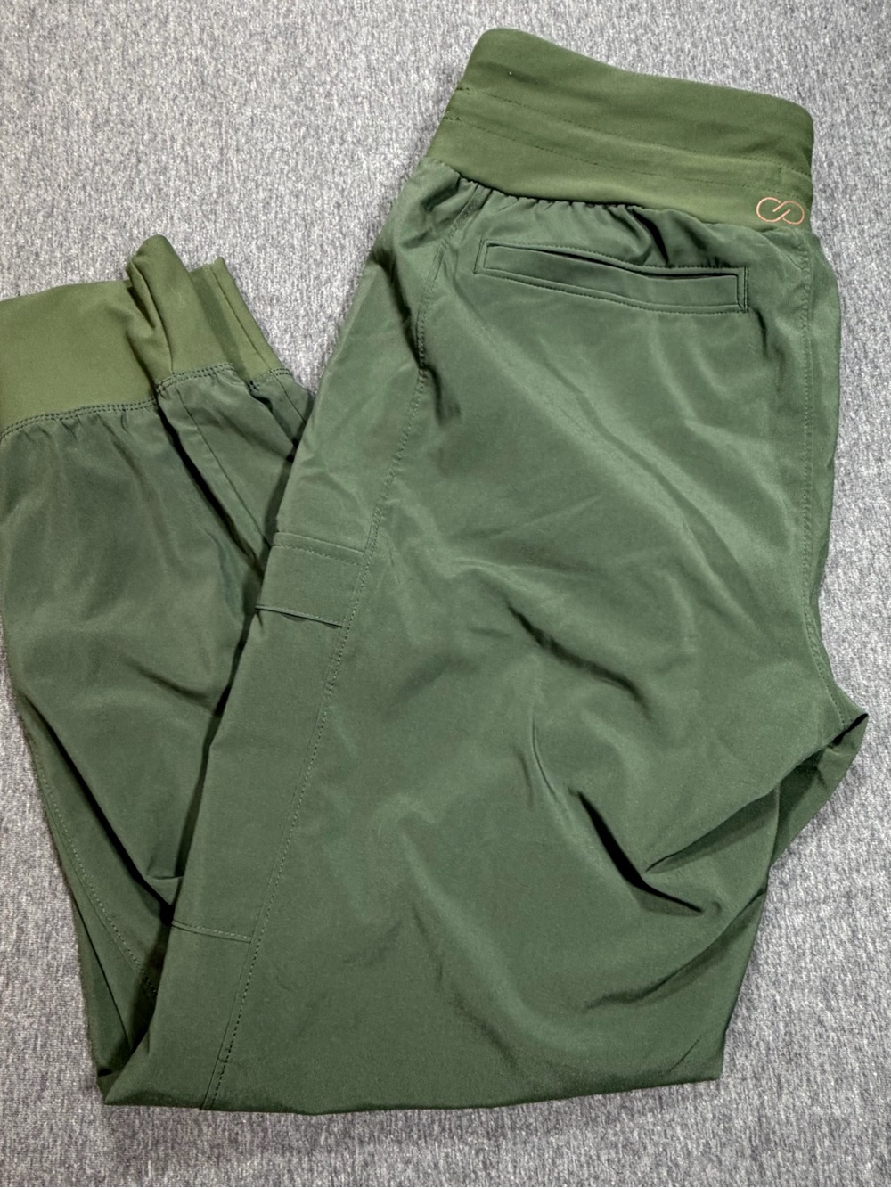 CALIA by Carrie Underwood Olive Green Womens Joggers Size Small Cargo Pocket